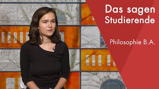 quotDas sagt die Studentinquot  Philosophie BA studieren [upl. by Yarled670]