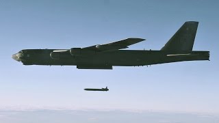 B52 Launching AGM86B AirLaunched Cruise Missile That Can Penetrate Deep Into Enemy Defense [upl. by Greenebaum]