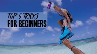 Kiteboarding Top 5 Tricks For Beginners [upl. by Ardnusal626]