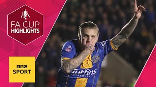 Shrewsbury stun Liverpool with late comeback  FA Cup Fourth Round  BBC Sport [upl. by Obrien]