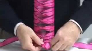 FR Presents Easy French quotBraidquot Ribbon Technique for Vases and Bouquets [upl. by Merlin]