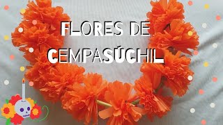 Como hacer flores de cempasúchil de papel [upl. by Chaddy]