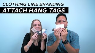 How To Apply Hang Tags  Hang Tag Application Methods [upl. by Sirad]