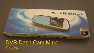 Vehicle Blackbox DVR full HD 1080p Dual Dash Cam Mirror and Rear Camera  Review and Unboxing [upl. by Irah643]