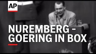 NUREMBERG  GOERING IN BOX  SOUND [upl. by Jahdol]