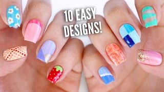 10 Easy Nail Art Designs for Beginners The Ultimate Guide 4 [upl. by Marinna]