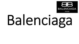 How to Pronounce Balenciaga CORRECTLY [upl. by Riva]