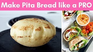 How to make Pita Bread at home like a PRO without oven [upl. by Mila]