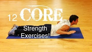 12 Easy Core Strength Exercises to do at Home [upl. by Anelak]