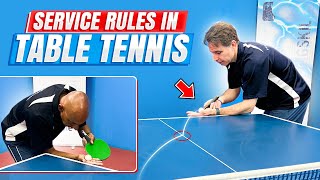 Service Rules  PingSkills  Table Tennis [upl. by Ohcirej596]