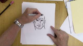 How to Draw a Superhero  For Beginners [upl. by Musser]