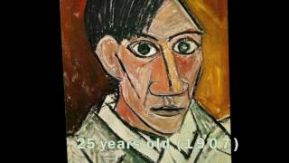 Pablo Picasso’s Self Portrait Evolution From Age 15 To Age 90 [upl. by Nnylrebma]