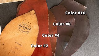 Comparing Shell Cordovan Colors 2 4 8 16 [upl. by Nevins]