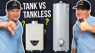 Tankless VS Tank Water Heater3 Myths DEBUNKED  Twin Plumbing [upl. by Erick]