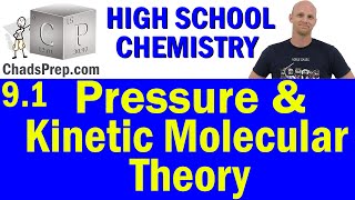 91 Pressure and Kinetic Molecular Theory of Gases  High School Chemistry [upl. by Korney]