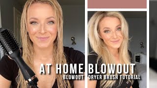 At home blowout tutorial with a blowout dryer brush  FoxyBae [upl. by Aniratac]