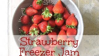 3Ingredient Strawberry Freezer Jam  NO COOKING REQUIRED [upl. by Shadow]