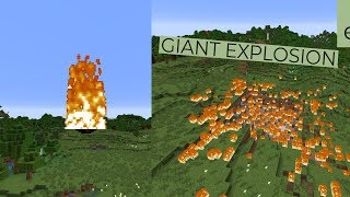 How to make GIANT FIREBALLS in Minecraft 114 WORKING [upl. by Icnarf]