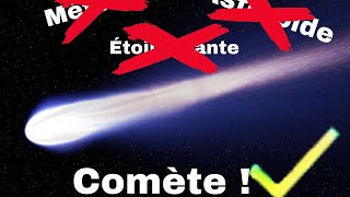 Météorite astéroïde comète ou étoile filante  Comment savoir ☄️ [upl. by Dahle]