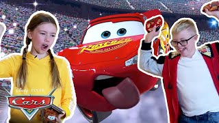 Lightning McQueen Race Car Challenge  Pixar Cars [upl. by Giff]