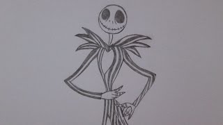 Cómo dibujar a Jack Skellington Jack Esquéleton [upl. by Bernardina]