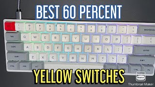 Epomaker Skyloong SK61 60 gaming keyboard unboxing yellow switches [upl. by Wylen]