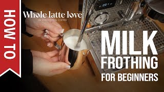 How To Milk Frothing for Beginners 5 Tips [upl. by Euqinommod]