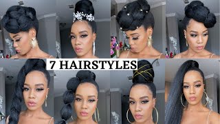 🔥7 QUICK amp EASY HAIRSTYLES USING BRAIDING HAIR  Protective Style  Tupo1 [upl. by Inor]