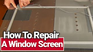 How to Repair a Window Screen  Ace Hardware [upl. by Gerome]