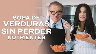 Receta sopa de verduras casera 🥣  Martha Debayle [upl. by Onit]