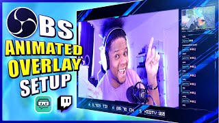 OBS Studio ANIMATED Overlay Setup Full Tutorial Guide for Beginners [upl. by Lyman]