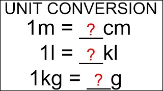 Unit Conversion Maths  How To Convert Units  Convert mm cm m and km  Measurement Table [upl. by Joel252]