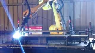 Soldadura robótica Sistema y proceso de soldadura robotizada con robot de soldadura PleguinMetal [upl. by Oflodur]