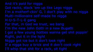 Ace Hood  Bugatti Remix Feat Wiz Khalifa TI Meek Millect lyrics on screen [upl. by Aenil]