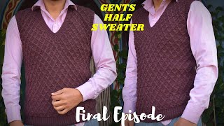 Part 7  Gents Half Sweater I Sweater Bunne Tarika I How to Knit Gents Sweater I Pabitra Silai Bunai [upl. by Anam]