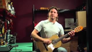 Tuning a Nylonstring Acoustic Guitar [upl. by Siblee615]