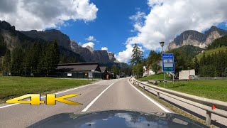 Dolomites Passo Gardena Italy One Epic Drive 4K 60P 🇮🇹 [upl. by Areis]