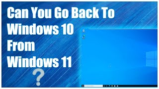 How to Downgrade Windows 11 to Windows 10 [upl. by Jat350]