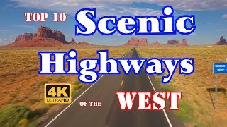 10 Best Scenic HIghways in Western US [upl. by Htide373]