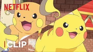 Pikachu vs Raichu  Pokémon Journeys The Series  Netflix After School [upl. by Ellehcor]