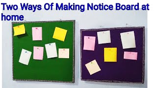 2 Creative Ideas of making Notice BoardNotice Board Making at HomeCrafts Vine [upl. by Iny]