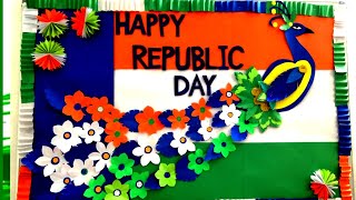 Republic Day decoration bulletin board ideaIndependence day bulletin board [upl. by Luhem]