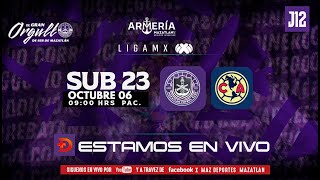 Liga Mx Sub23  Mazatlán FC Vs América  Jornada 12 [upl. by Eenel]