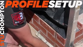 Setting Up Corner Profiles Bricklaying [upl. by Damas643]