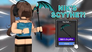 I Got NIK’S SCYTHE In MM2… [upl. by Levey]