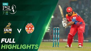 Full Highlights  Peshawar Zalmi vs Islamabad United  Match 32  HBL PSL 7  ML2T [upl. by Pegg]