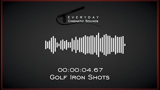 Golf Club Iron Shots  HQ Sound Effects [upl. by Euqirne]