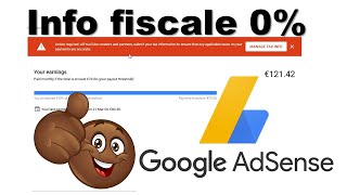 Comment remplir le formulaire fiscal Adsense et envoyer vos informations fiscales USA à Google [upl. by Hourigan662]