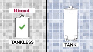 Rinnai Hot Water Wisdom Tank vs Tankless [upl. by Nnodnarb]