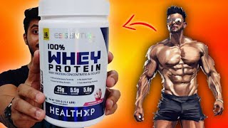 HealthXP WHEY PROTEIN Honest Review   SAHIL KHAN  🇮🇳 [upl. by Daeriam]